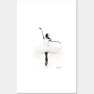 The White Swan Ballerina Posters and Art